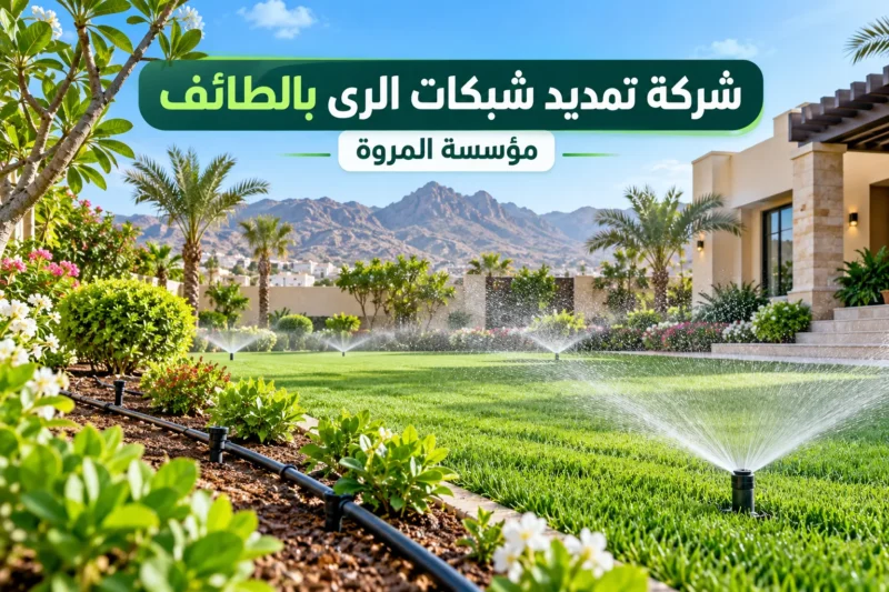 شركة تمديد شبكات الري بالطائف