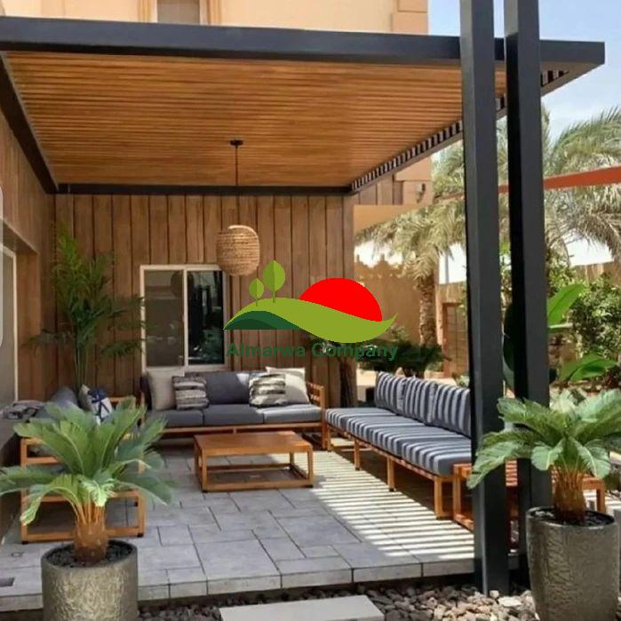 تصميم مظلات خشبية الرياض