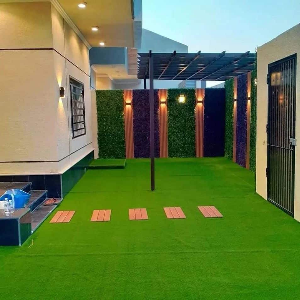 تركيب عشب صناعي بابها 