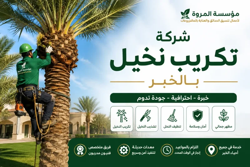 شركة تكريب نخيل بالخبر 0549215226