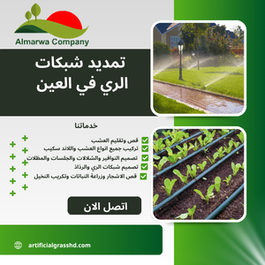 تمديد شبكات الري في العين