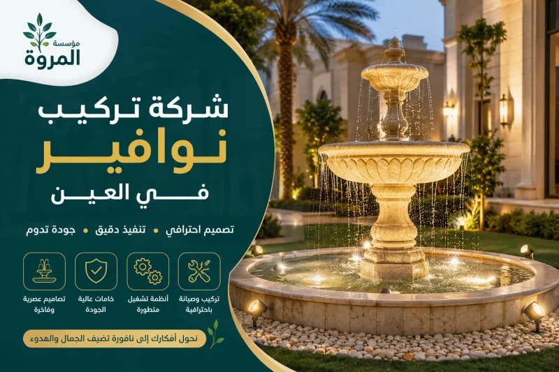 شركة تركيب نوافير في العين للايجار