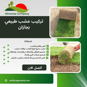 تركيب عشب طبيعي بجازان 0508605242