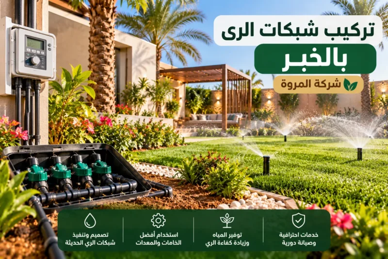 تركيب شبكات الري بالخبر