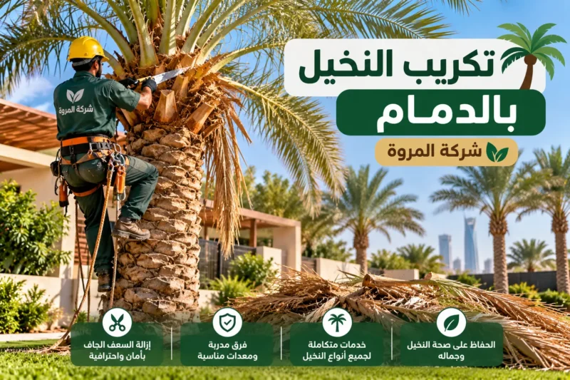 تكريب النخيل بالدمام
