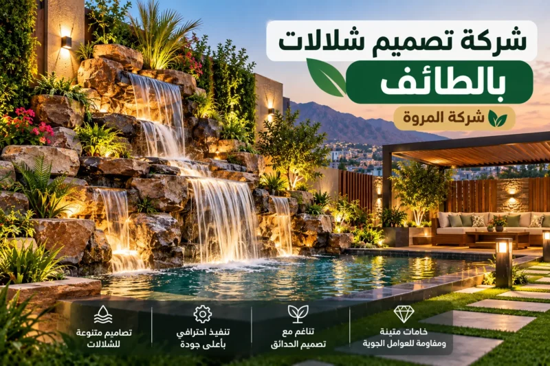 شركة تصميم شلالات بالطائف