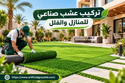 تركيب عشب صناعي للمنازل والفلل
