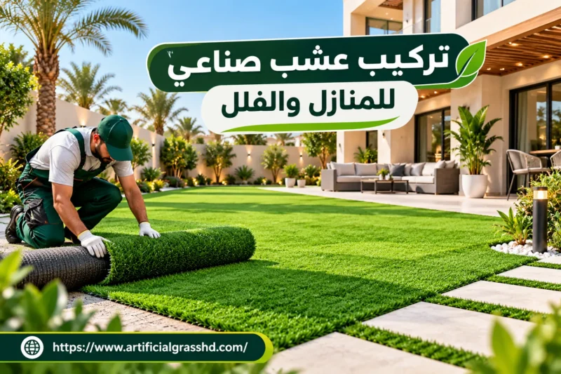 تركيب عشب صناعي للمنازل والفلل