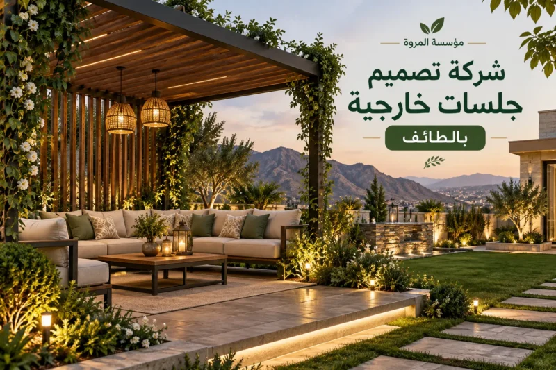 شركة تصميم جلسات خارجية بالطائف